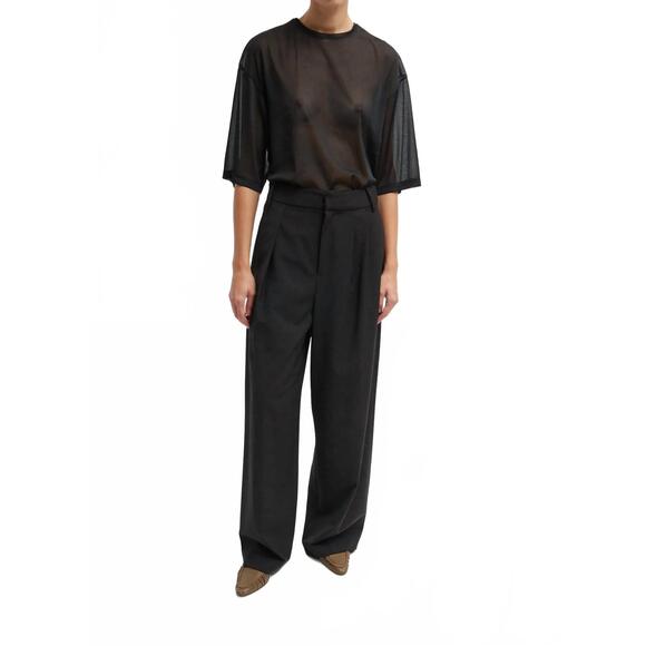 TIBI Pants - NEW TIBI tropical wool stella pant in black